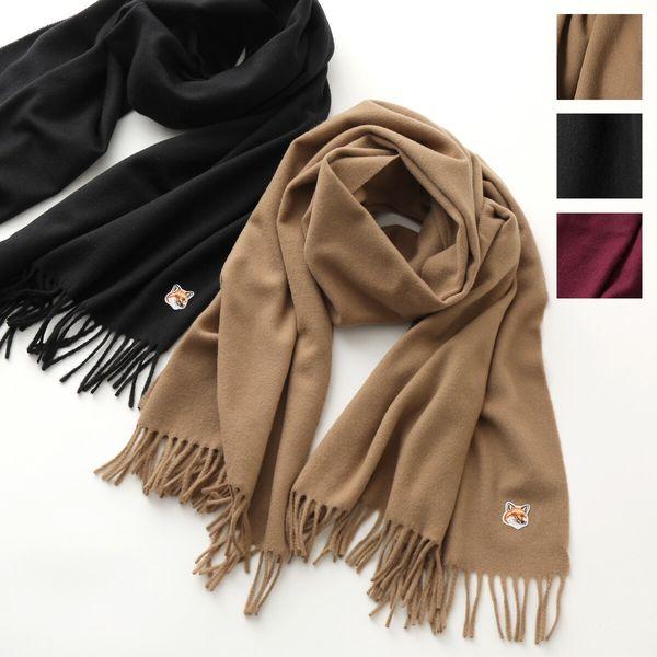 MAISON KITSUNE（メゾン キツネ） マフラー SMALL FOX HEAD WOOL SCARF
