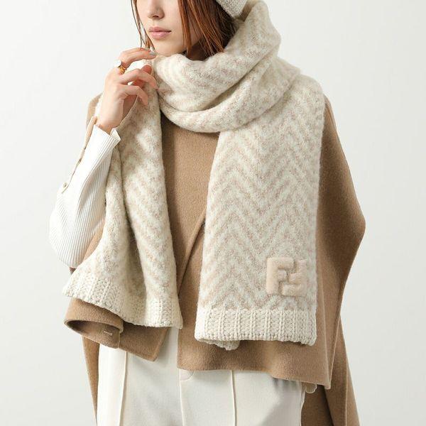 FENDI（フェンディ） マフラー FXT458 AYKM レディース リブ アルパカ