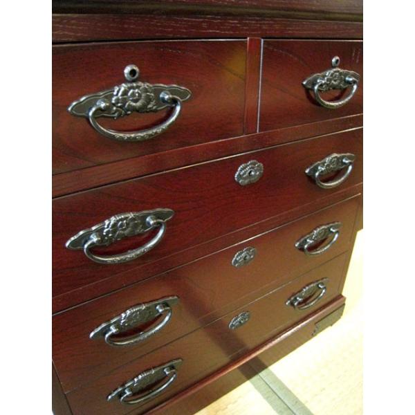 民芸箪笥 ケヤキ民芸タンス チェスト 鍵付 収納 榎津民芸 小物箪笥（鍵