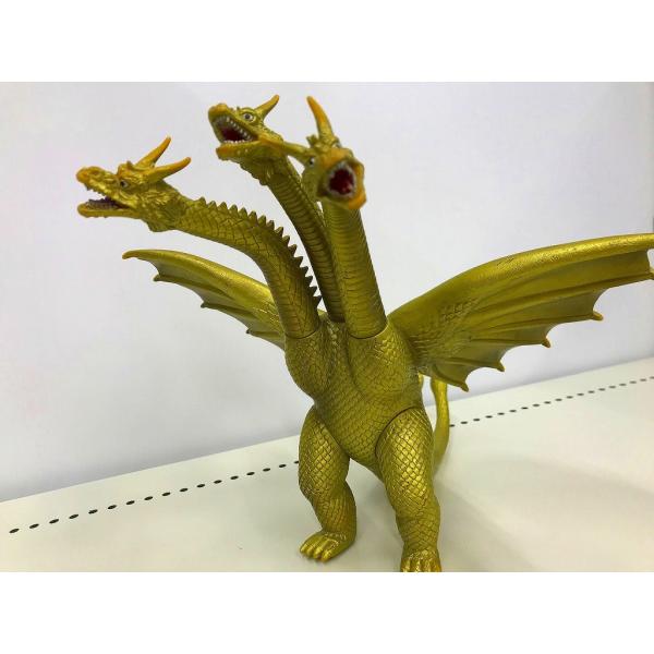 キングギドラ 2体☆貴重な2本角☆タグ付き歴代怪獣ボックス版硬質