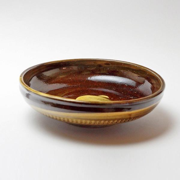 特大サイズ！小鹿田焼？小石原焼？大皿 オブジェ 飾り皿 木製皿立て