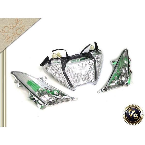 T-MAX500 SJ08J LED クリア テールランプ ウィンカー ヤマハ 3型