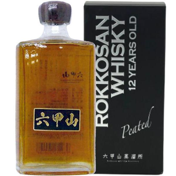 六甲山 ピュアモルトウイスキー12年ピーテッド42%720ml化粧ケース入り