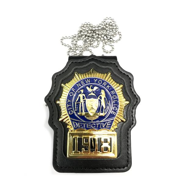米国ポリスバッジ NYPD【ニューヨーク市警 DETECTIVE】PFホルダー付