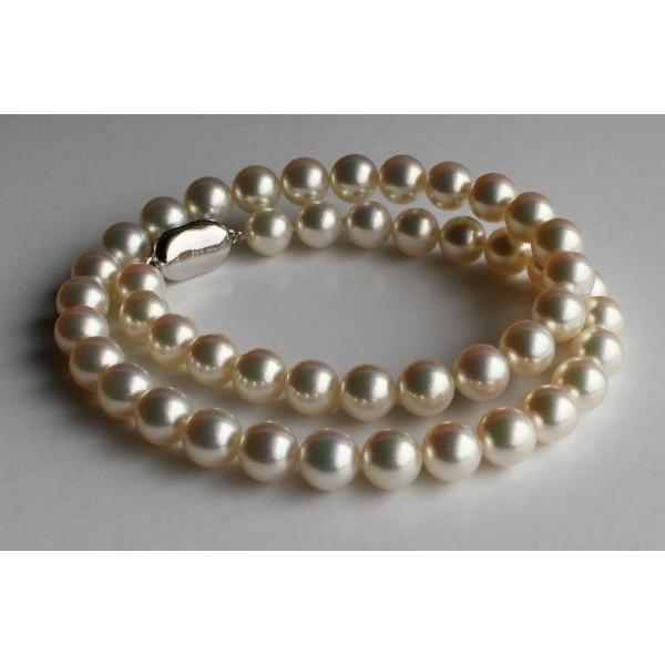 大珠 パールネックレス 8.5-9mm 花珠級 アコヤ真珠 伊勢志摩産 : 真珠