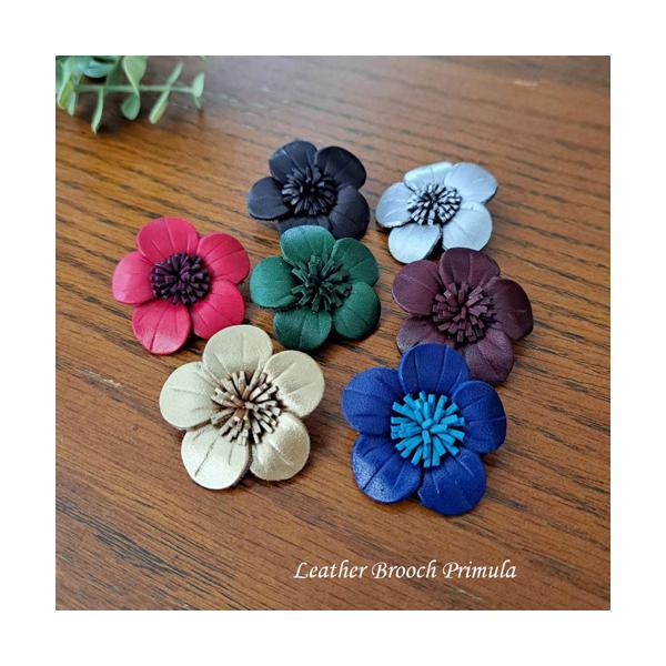 レザーブローチ プリムラB : select shopティニー ヤフー店 - 通販