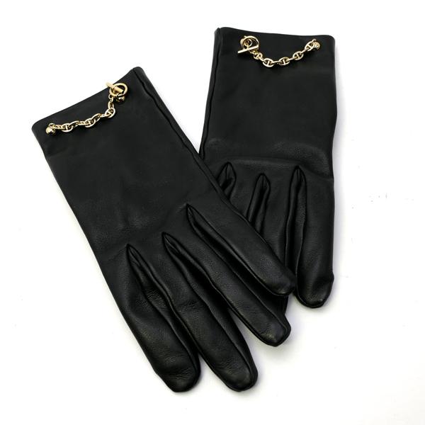 HERMES（エルメス） グローブ ボニー シェーヌダンクル #7 16cm