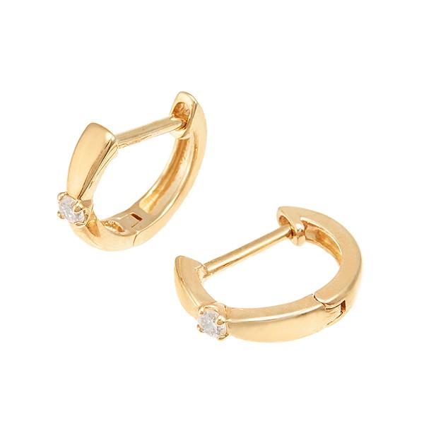 ジュエリーツツミ K10イエローゴールドダイヤモンドピアス