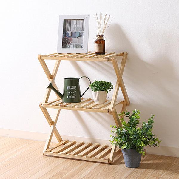 ラック 棚 3段 木製 折りたたみラック 北欧 シェルフ 収納ラック 収納