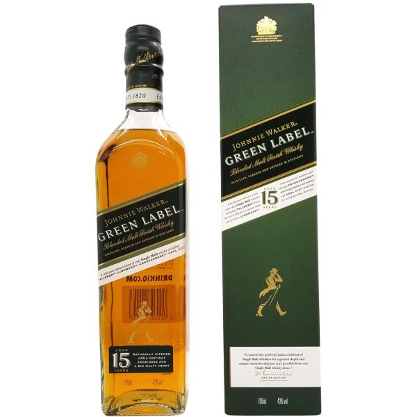 ジョニー ウォーカー グリーンラベル 緑 ラベル 15年 43度 箱付