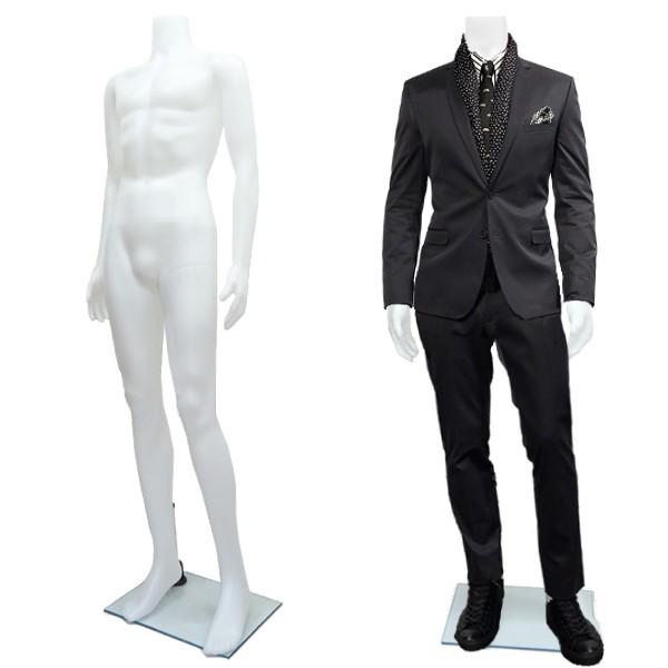 マネキン ホワイト メンズ 187cm スタンド付き 2体の価格です