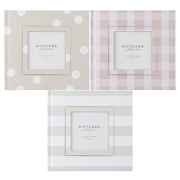 ナカバヤシ ブックフリー ギフトカードアルバム Sミニ エクリュ ドット