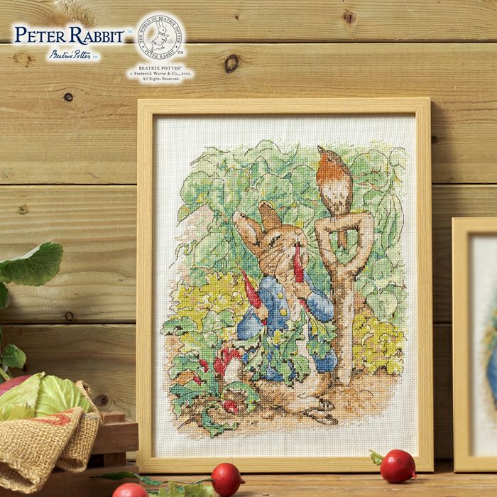 クロスステッチフレーム＜ピーターラビット（TM）～絵本のおはなしより