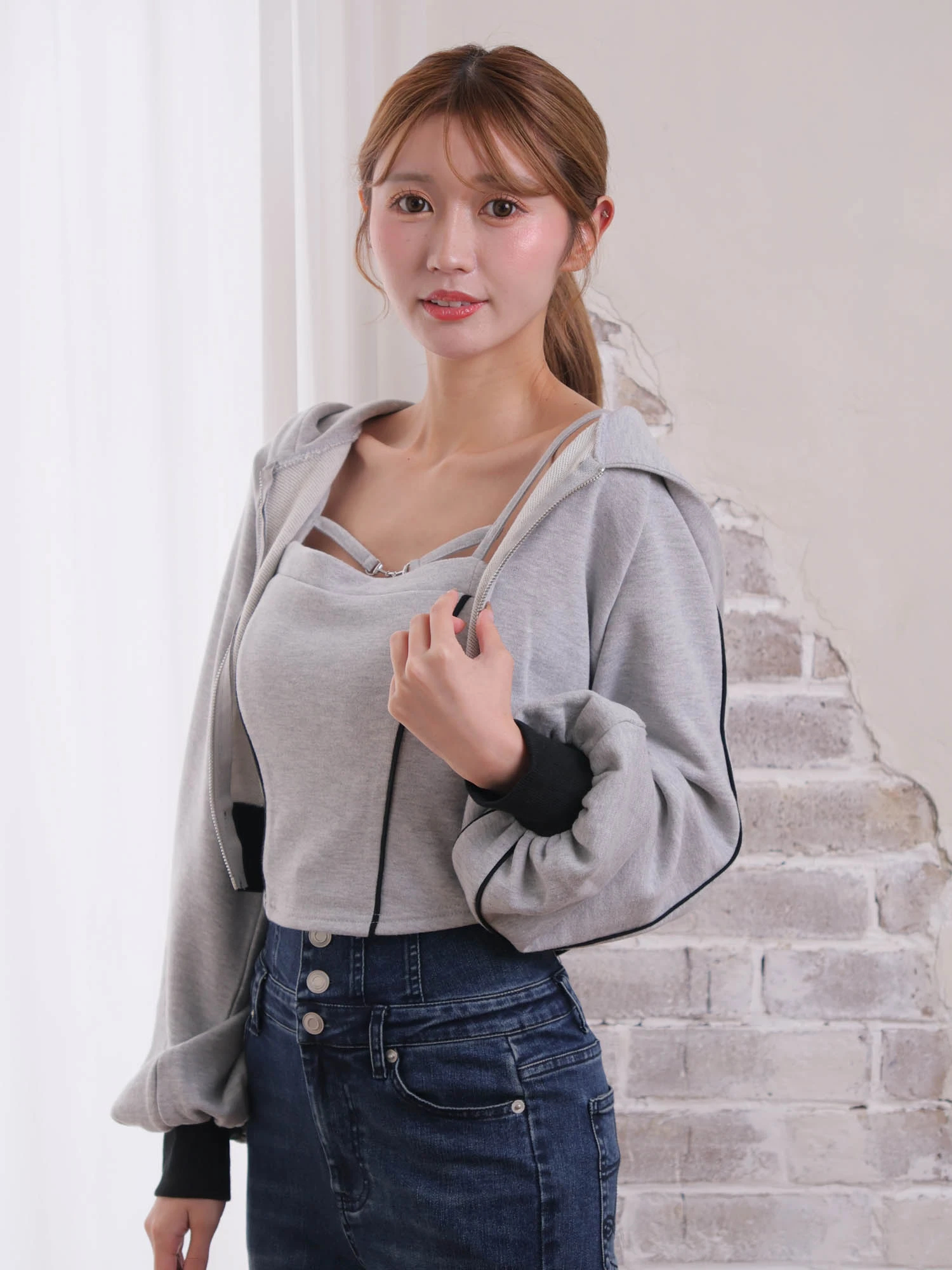 LIP SERVICE（リップサービス）｜ バイカラースウェットアンサンブル