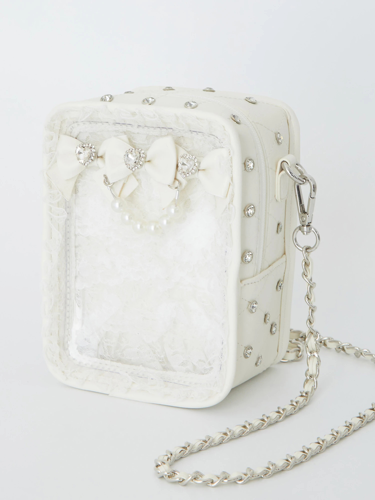 確定ファンサのおまじないキラキラビジューキルティングぬいBag - Ank