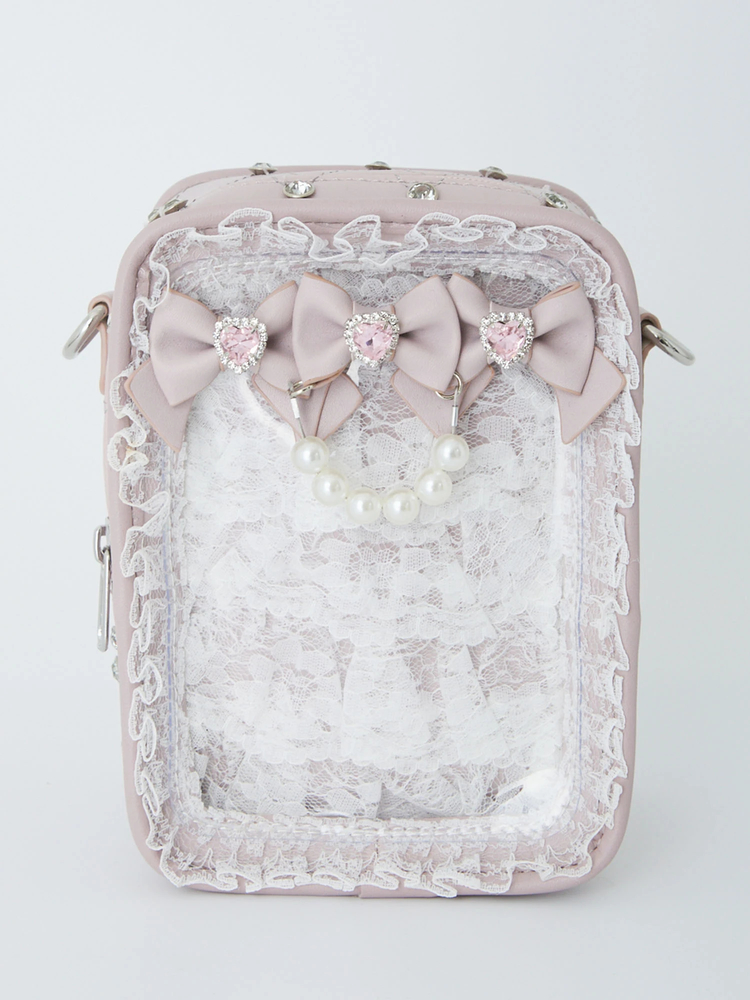 確定ファンサのおまじないキラキラビジューキルティングぬいBag - Ank