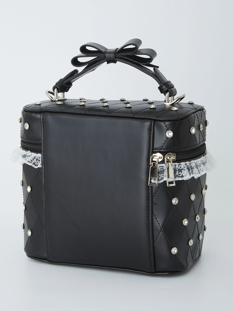 確定ファンサのおまじないビジューキルティングバニティBag - Ank