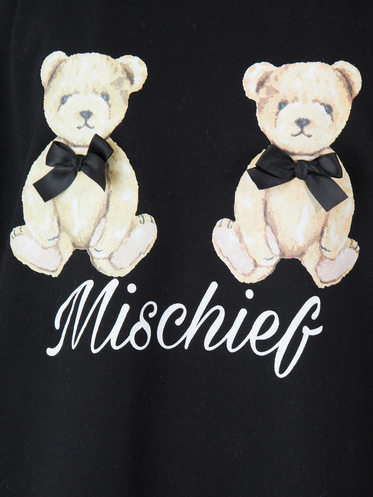 U´•ﻌ•`U キラキラくまちゃん ラグランロンパース ベージュ