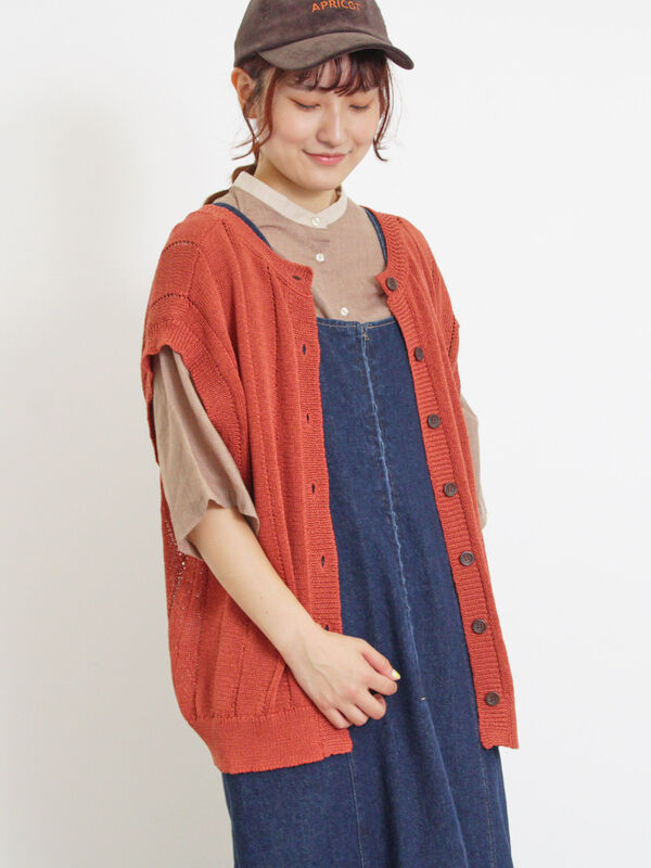 テープヤーン前後2WAYベスト（アウター/ベスト）【セール】｜Samansa