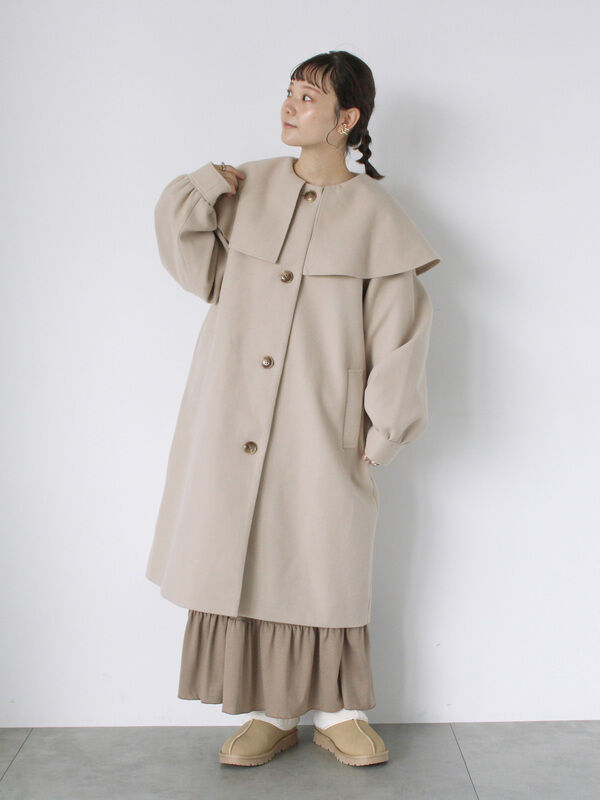 ケープカラーコート（アウター/コート）【セール】｜ehka sopo