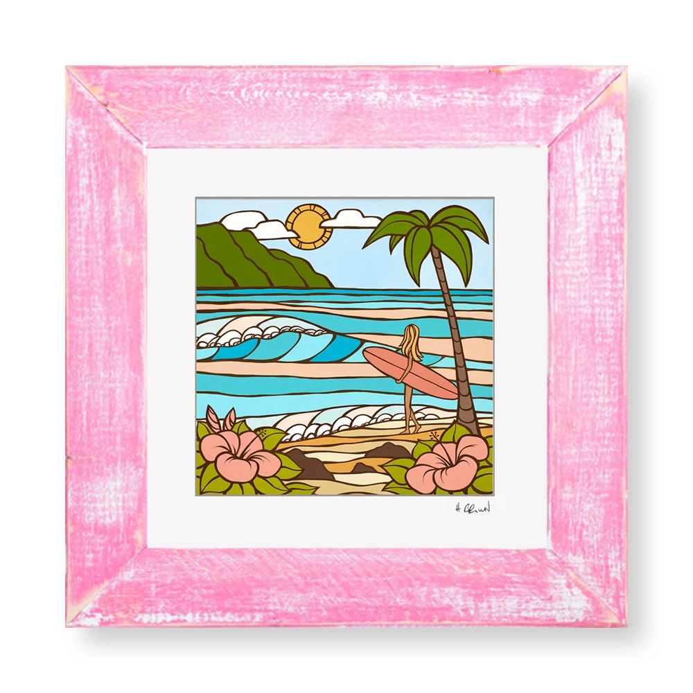 ハワイの風景画 Christie Shin サイン入り ヘザーブラウン ハワイの