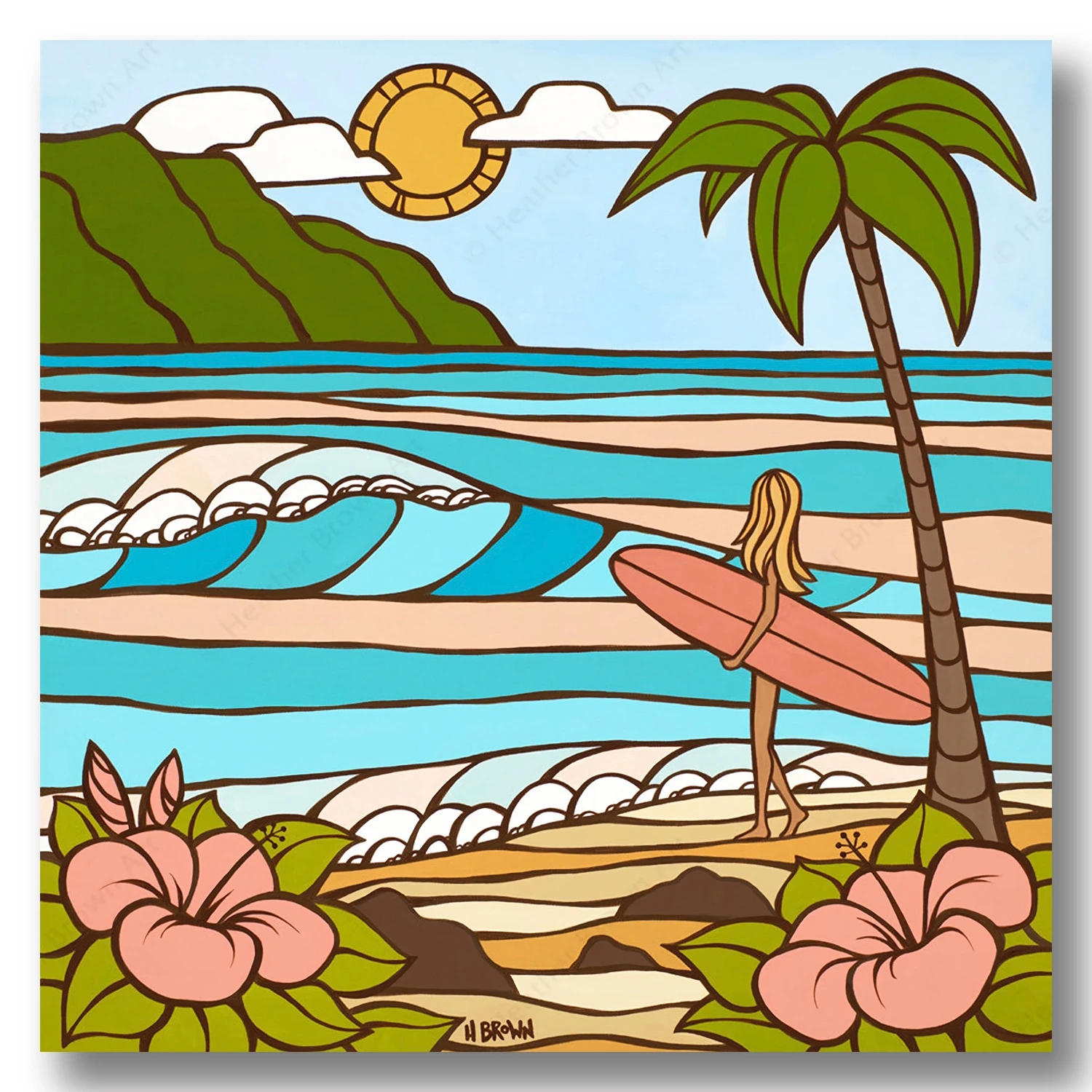 ヘザーブラウン Heather Brown 絵 SUMMER MORNING / Heather Brown