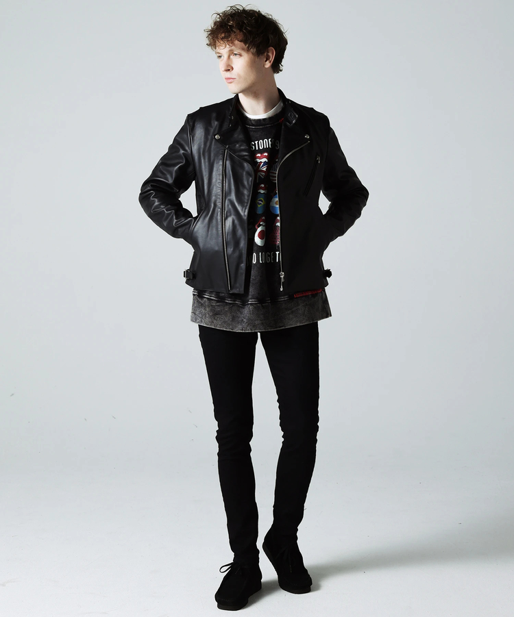 The Rolling Stones×JACKROSE】 COW LEATHER SD RIDERS(MENS
