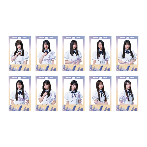 ランダムチェキ風クリアカード 全10種 乃木坂46 | 新参者 二〇二五