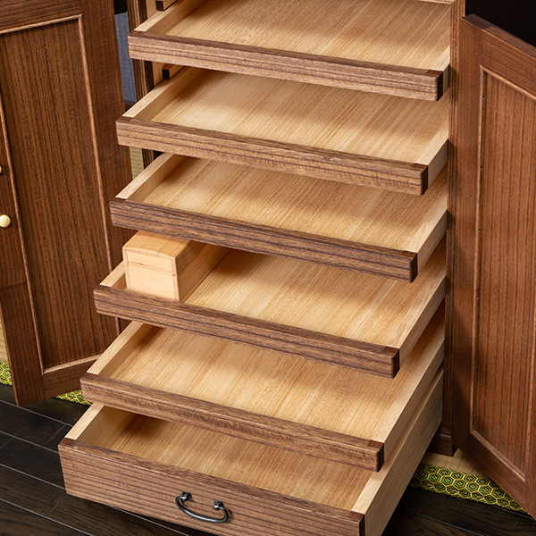 総桐 掛軸たんす 尺五用 - 名古屋桐たんす工房 出雲屋