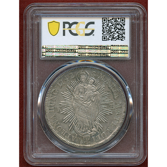 ナ*ん様 ペルー 1754年 8レアル スペイン 植民地 貿易銀 銀貨 ja15