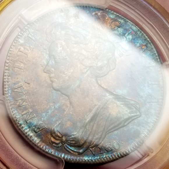 イングランド 1クラウン 1703年 アン女王 大型銀貨 イングランド 1