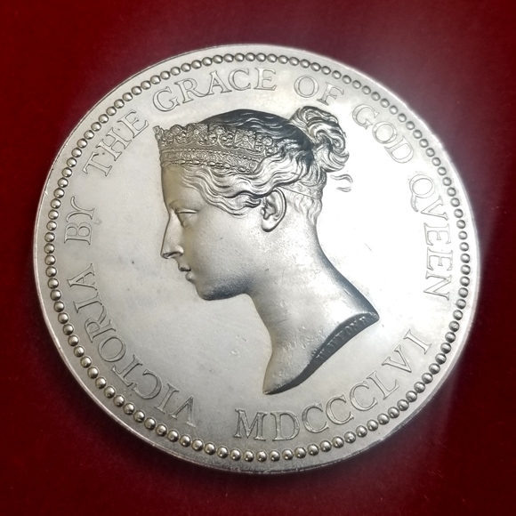 1856年 イギリス 芸術祭 ビクトリア 女王 銅メダル PCGS SP58