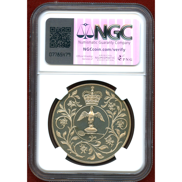 1977 シルバー ジュビリー 25ペンス プルーフ銀貨 NGC PF69UC③ 1977