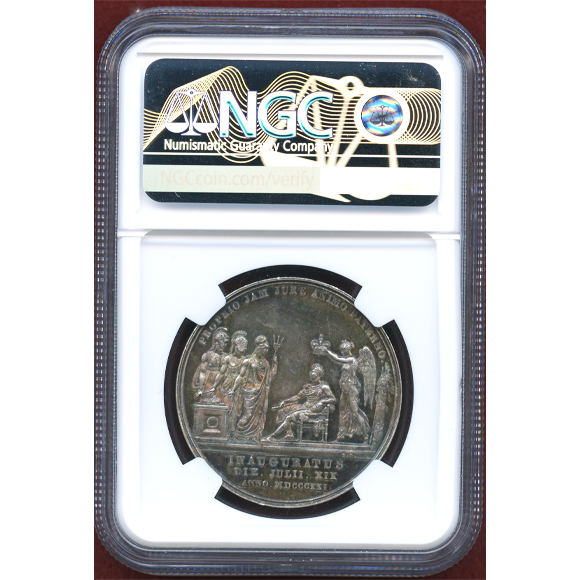 1822 イギリス ジョージ4世 クラウン銀貨 ブルートーン NGC MS63+