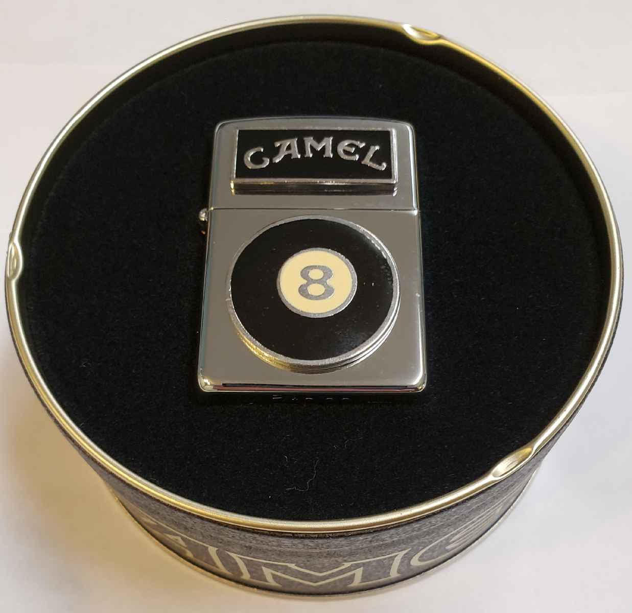 Zippo Lighter 1994 Camel 8-Ball In Original Tin Unused 1994 RARE