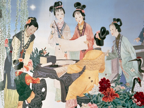 中国の刺繍』 象牙と石の彫刻美術館～ジュエルピア～