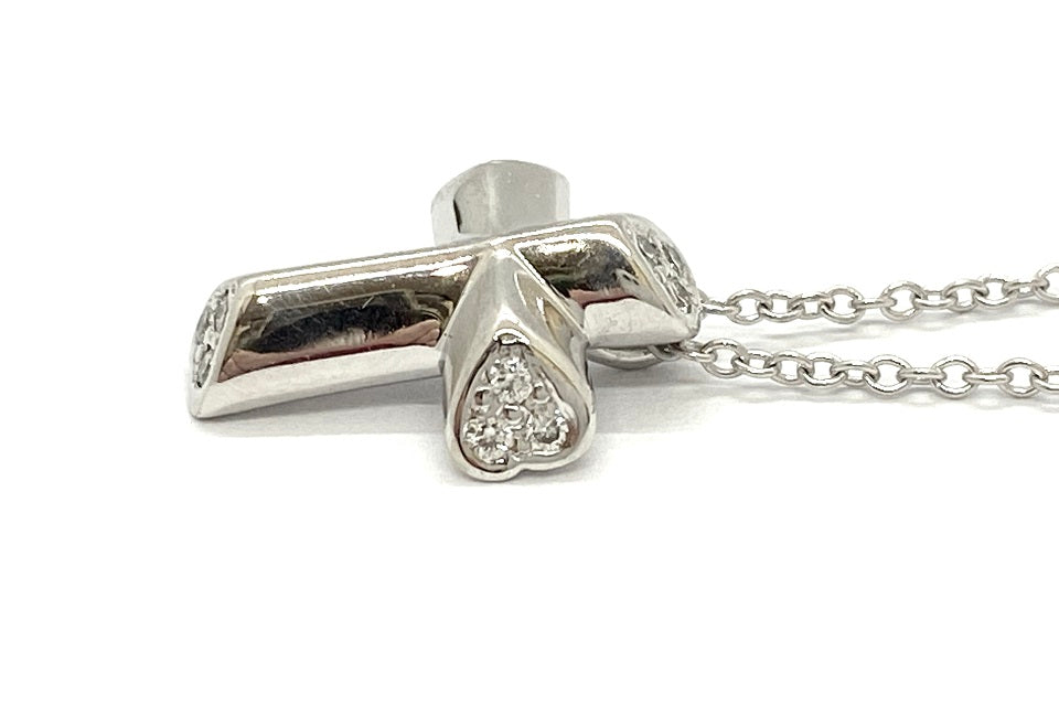 TIFFANY & CO. 【ティファニー】 K18WGダイヤモンドペンダント (NO