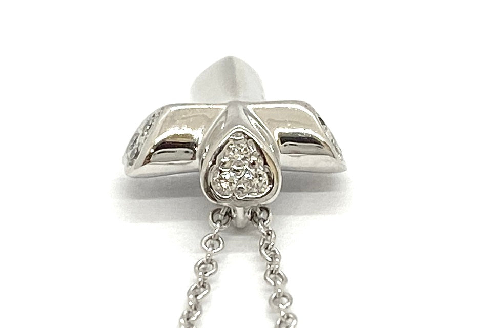 TIFFANY & CO. 【ティファニー】 K18WGダイヤモンドペンダント (NO