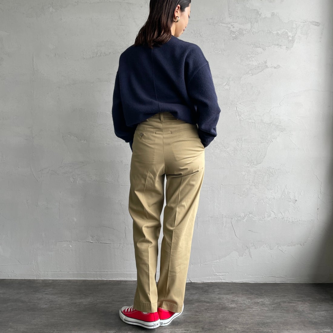 THE SHINZONE [ザ シンゾーン] ウォッシュド ハイウエストチノパン