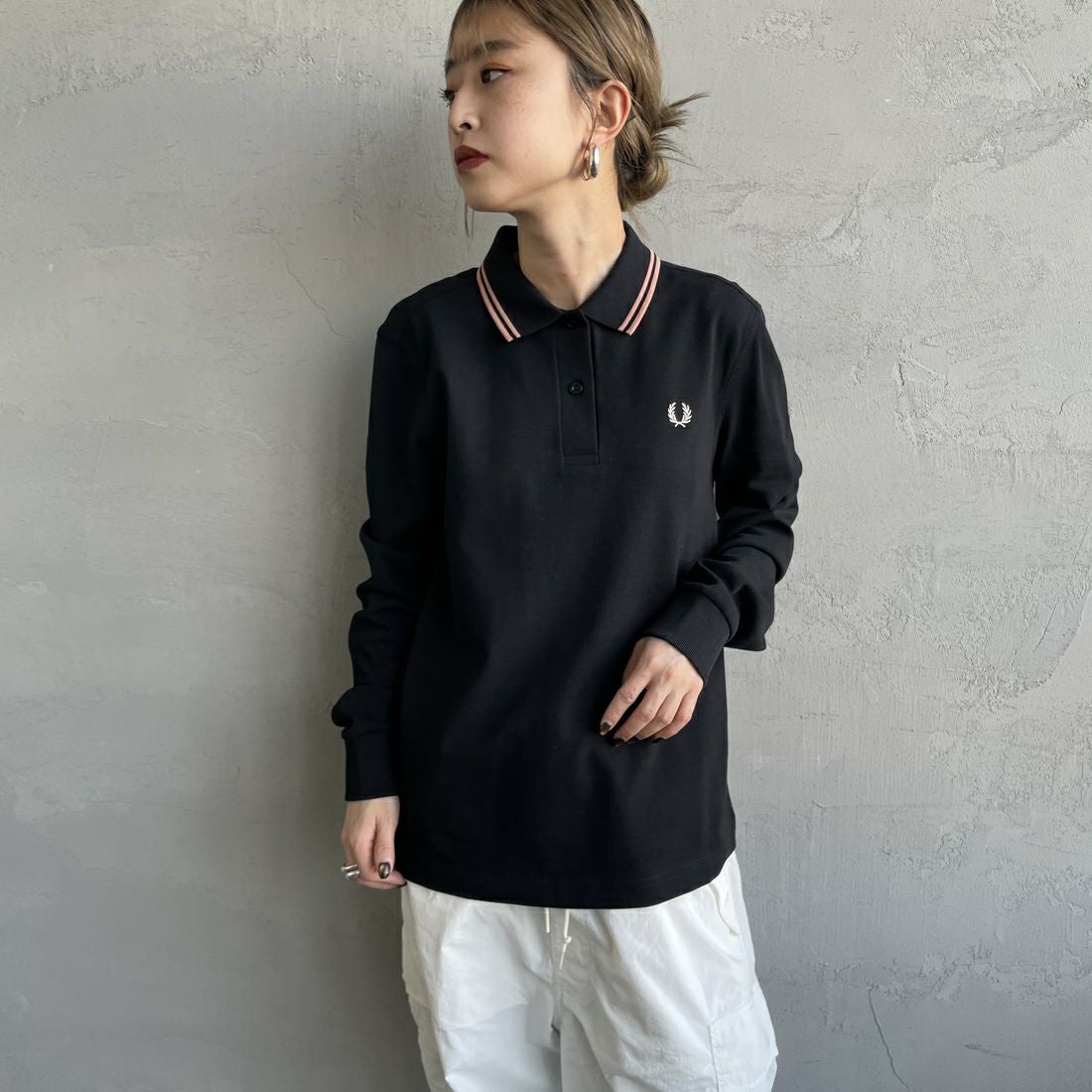 FRED PERRY [フレッドペリー] ツインティップライン ロングスリーブ