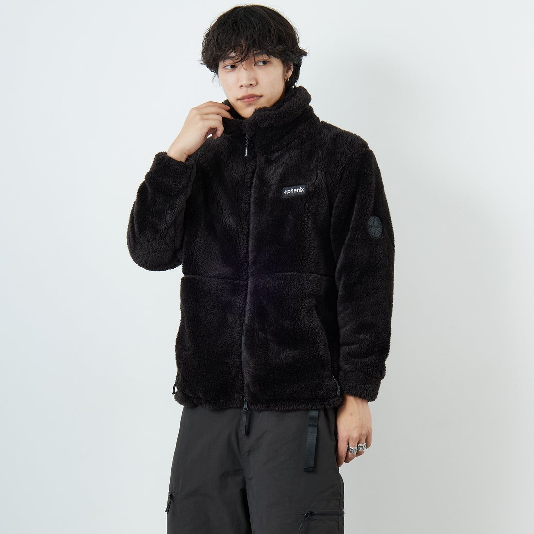 phenix [プラスフェニックス] 別注 ボア フリースジャケット [POO