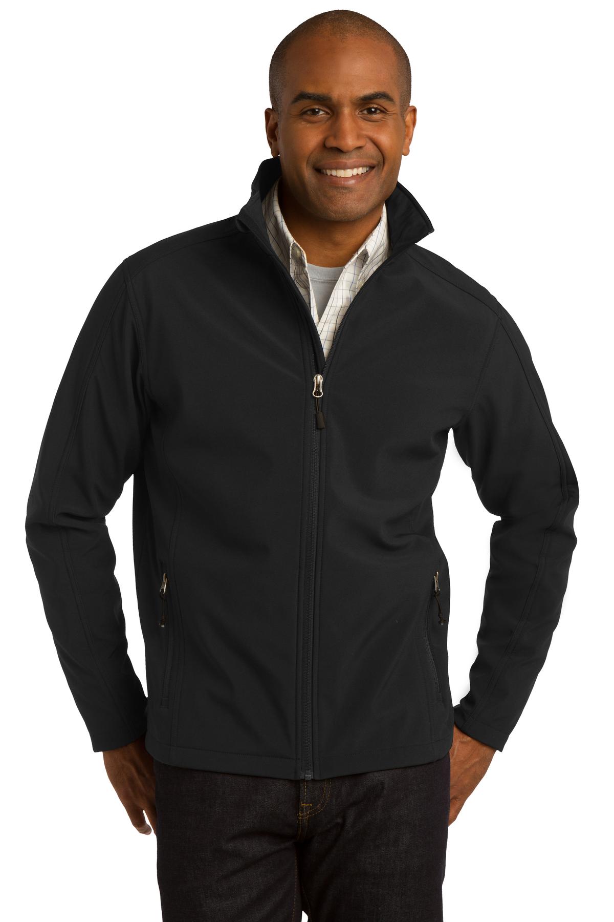Port Authority Unisex Core Soft Shell Jacket J317 Black | Jiffy