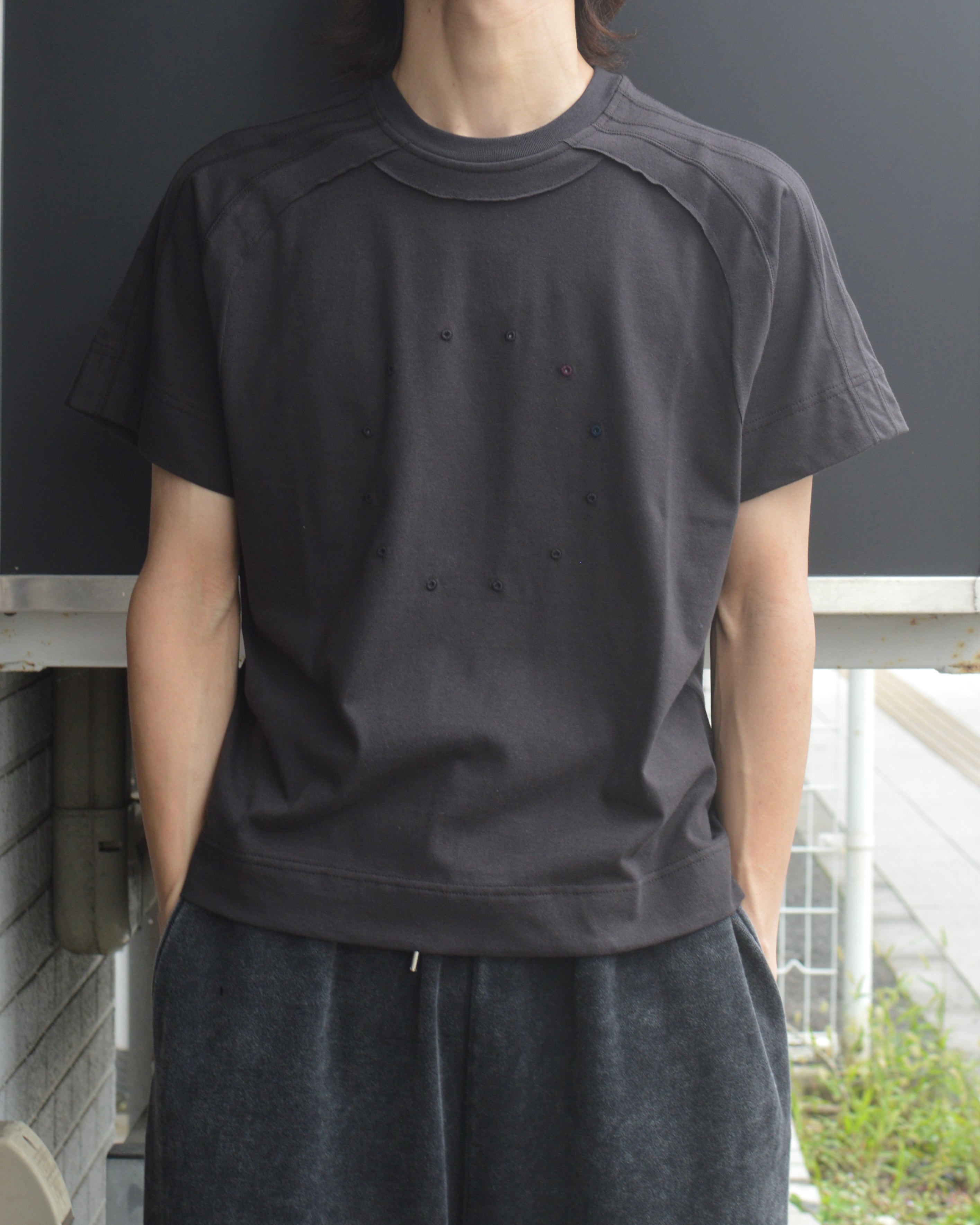 JIAN YE CIRCLE NOSLEE CHARCOAL タンクトップ jian ye ノースリーブ