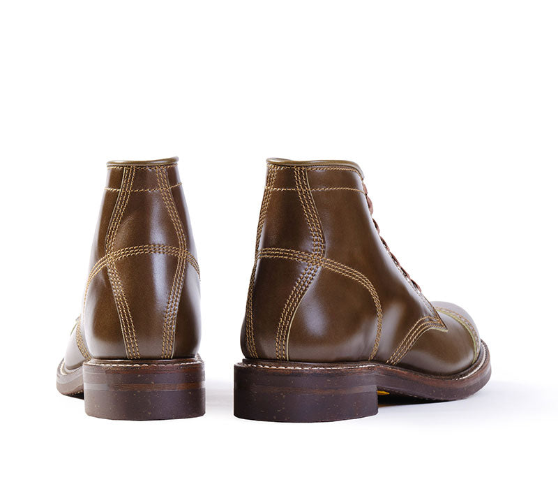 WEBSITE EXCLUSIVE OFFER COMBAT BOOTS / SHINKI HIKAKU SHELL CORDOVAN OL