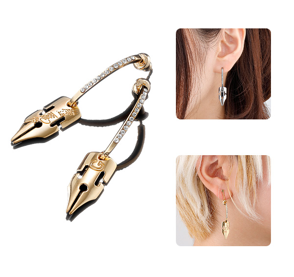 PASSIONE ＋「8時30分」岸辺露伴イヤリング 2個セット PASSIONE ＋「8