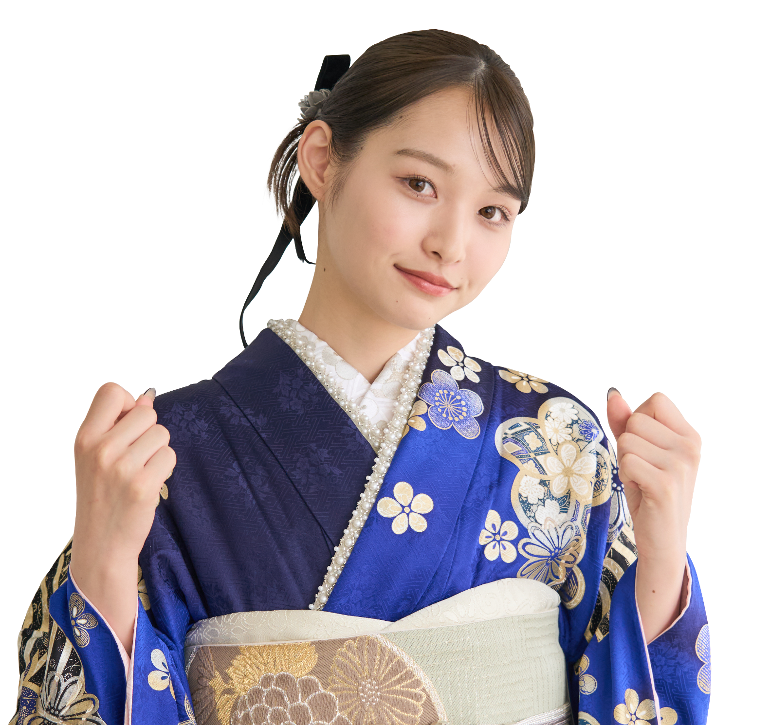 2026成人式まだ間に合います！◇ 振袖セット ◇人気紺青系フルセット