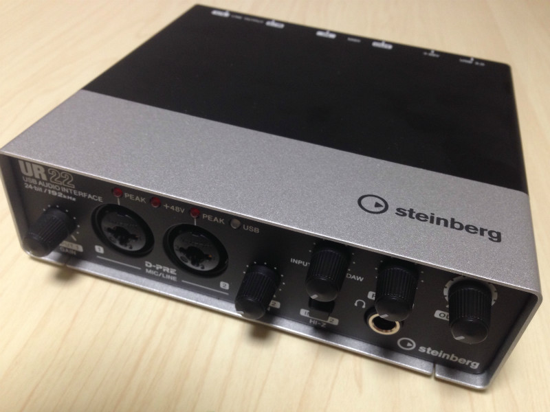 Steinberg UR22はコスパ良くコンパクトな優良オーディオ