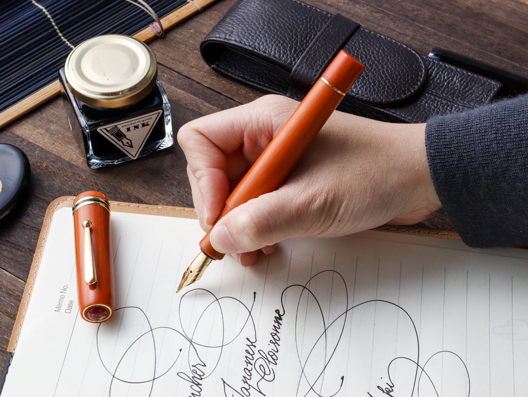 七宝万年筆・ベークライト・ファイア Fountain Pen | ワンチャーペン