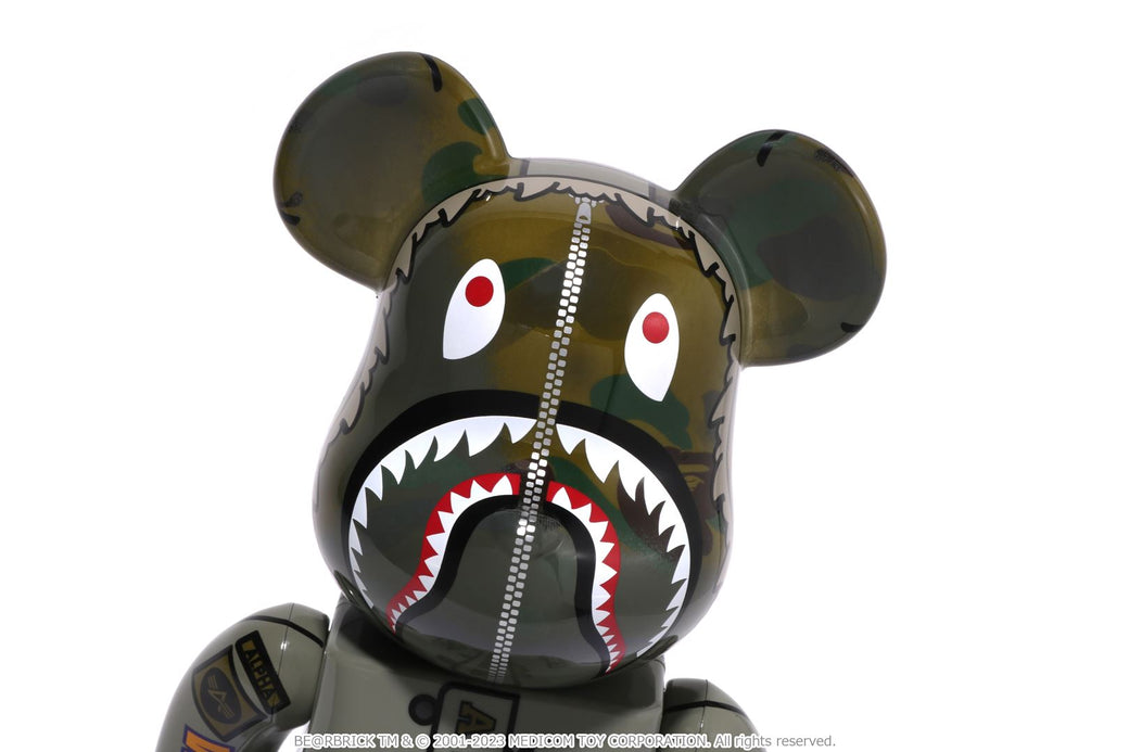 BAPE X ALPHA 】N3B BE@RBRICK 100% 2PCS & 400% | bape.com