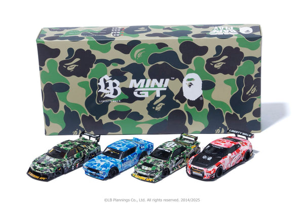 Mini GT 1/64 リバティーウォーク BAPE 4台セット LBWK MINIGT BAPE